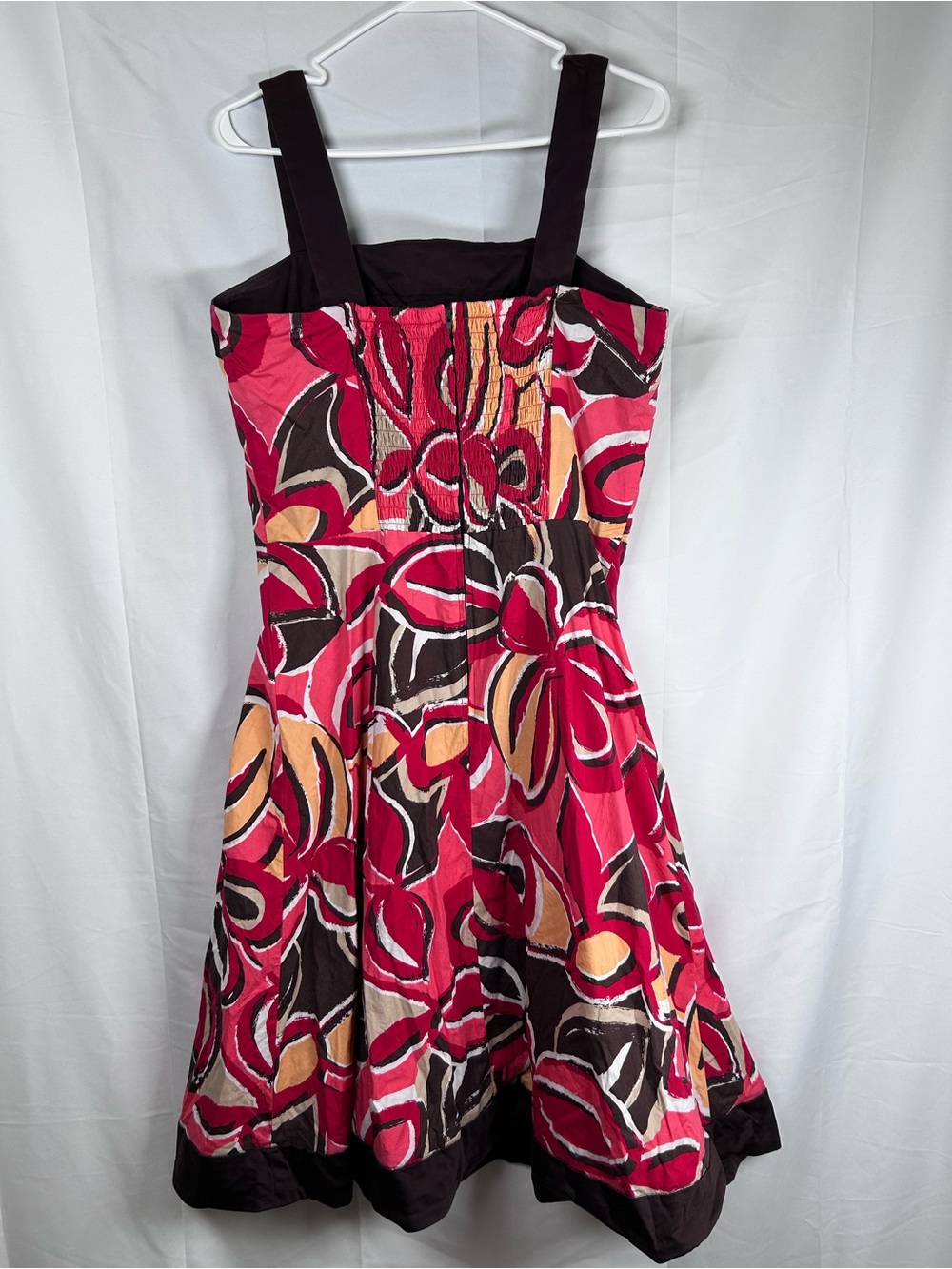 R&K Originals Fit & Flare Midi Dress Women’s Size 14 Brown Red - Picture 2 of 8